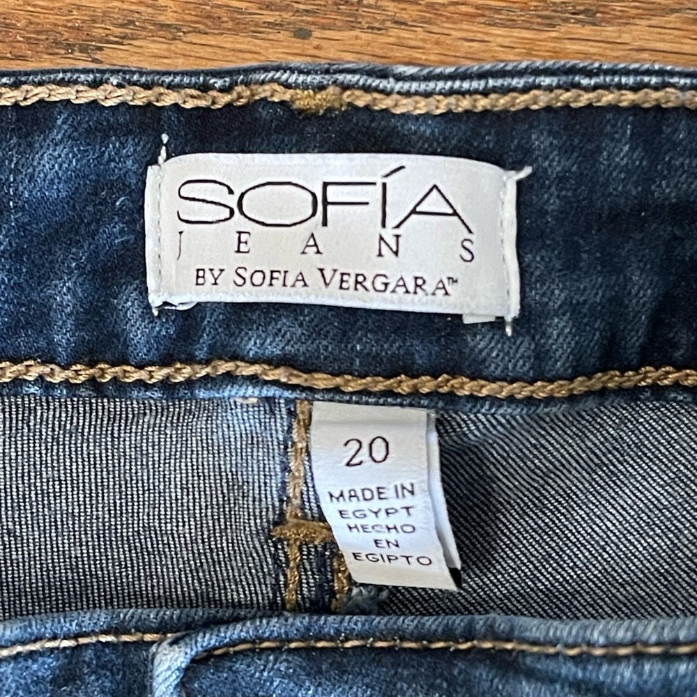 Sofia Jeans Women's Rosa Curvy Skinny Super High Rise Ankle Jeans, Blue, size 20 - Picture 8 of 8